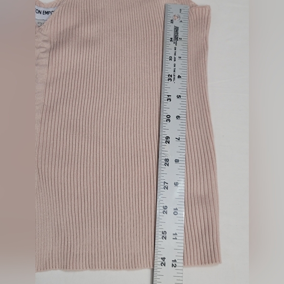 Cotton Emporium Rib Knit Tank Adjustable Drawstring Front Womens Size XL - Picture 5 of 8